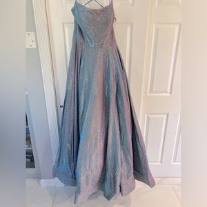 Purple sparkle ball gown